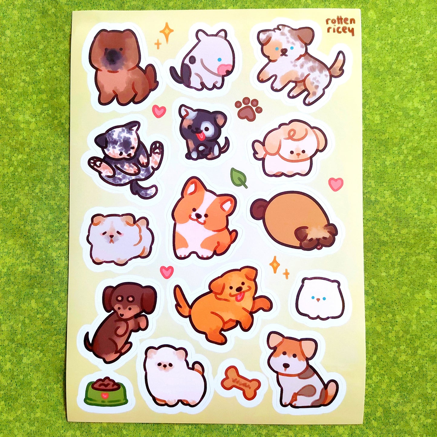 doggies sticker sheet