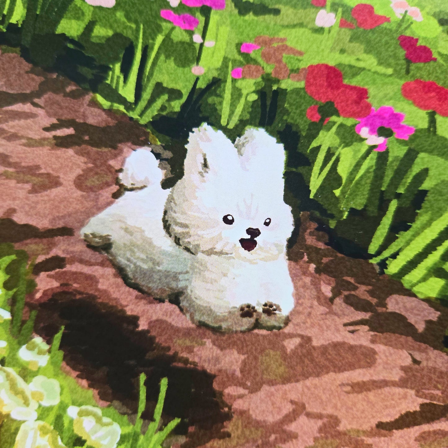 happy doggy print