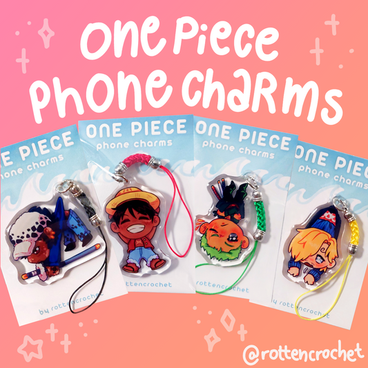 one piece phone charms