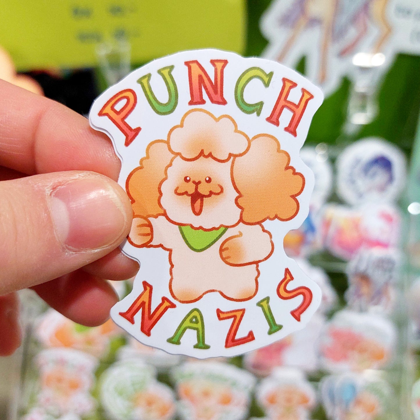 punch n*zis sticker