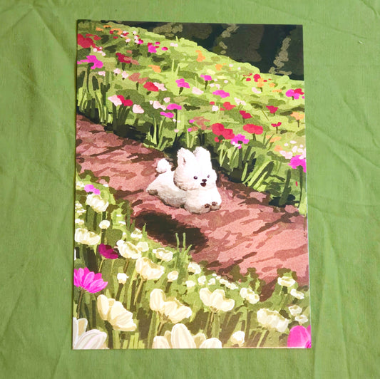 happy doggy print