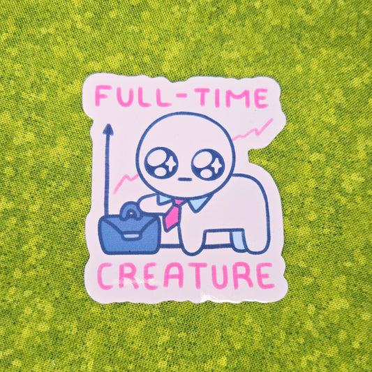 full-time creature sticker