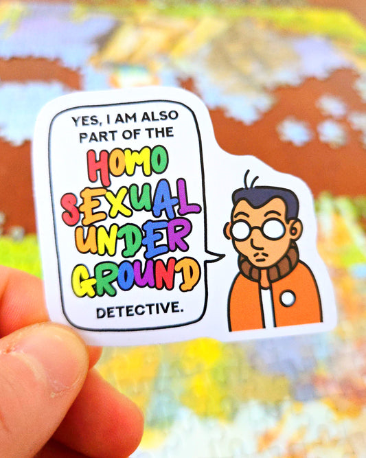 homosexual underground sticker